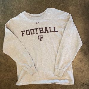 Texas A&M Aggie long sleeve grey T-shirt YXL